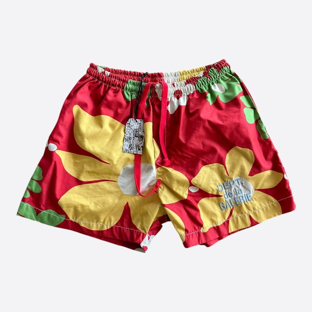 Gallery Dept Red Floral Zuma Shorts